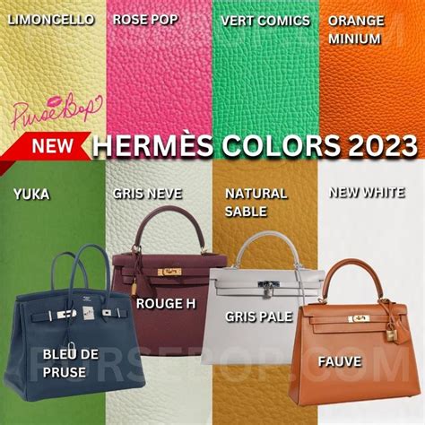 Updated New Hermès Colors 2023 